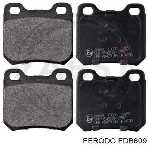 Купить FDB609 Ferodo Колодки тормозные задние, дисковые