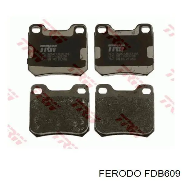Задние тормозные колодки FDB609 Ferodo