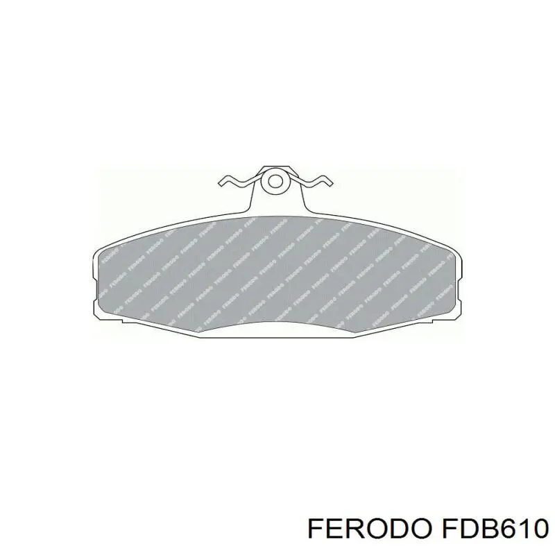 FDB610 Ferodo колодки тормозные передние дисковые
