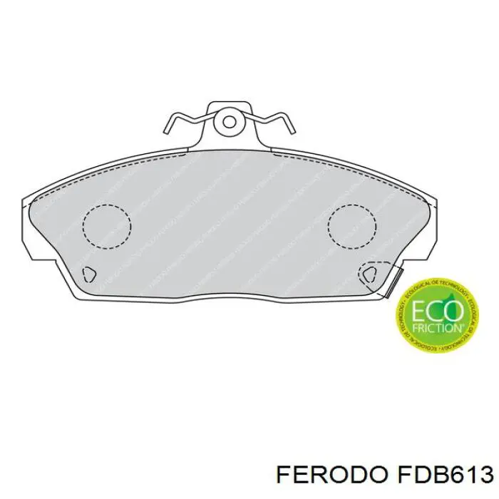 FDB613 Ferodo колодки тормозные передние дисковые
