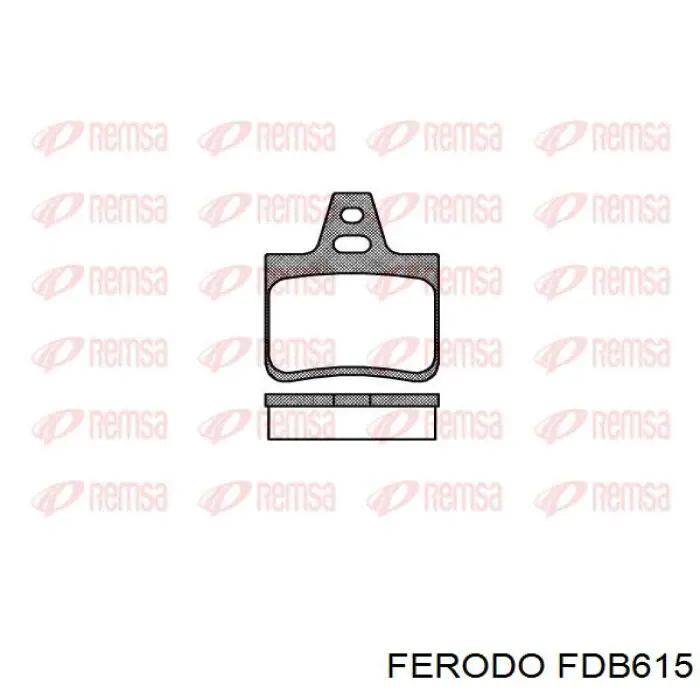 FDB615 Ferodo задние тормозные колодки