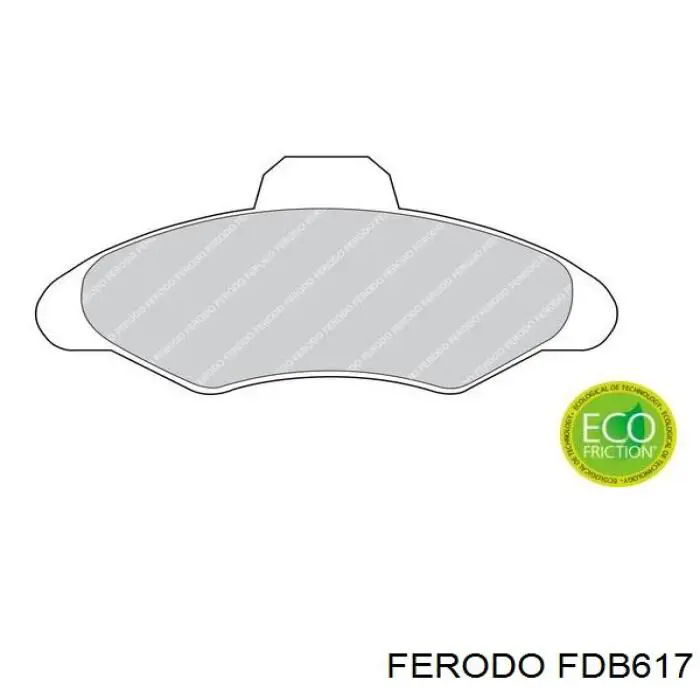 FDB617 Ferodo колодки тормозные передние дисковые