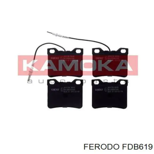 Купить FDB619 Ferodo Колодки тормозные задние, дисковые