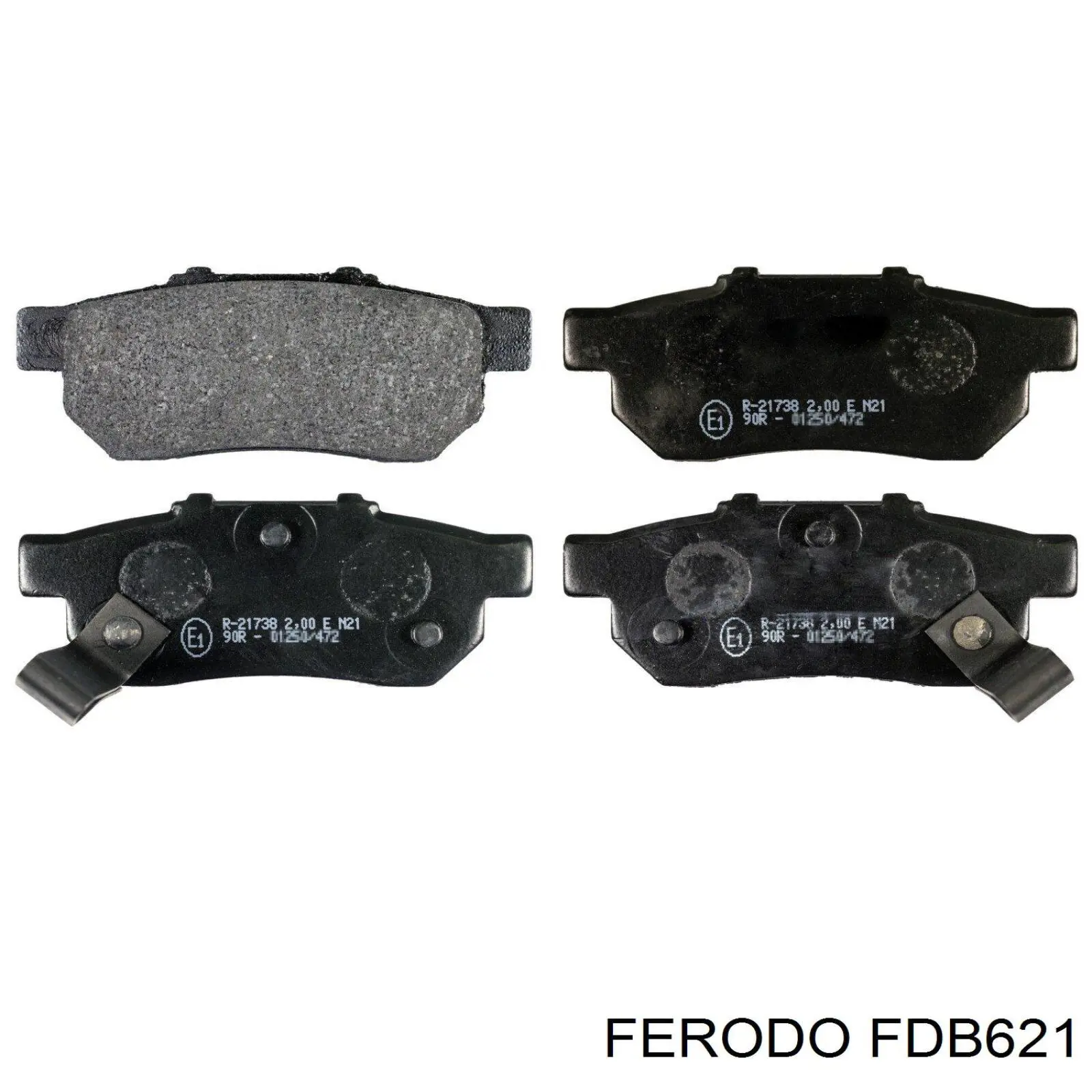FDB621 Ferodo Колодки тормозные дисковые комплект
