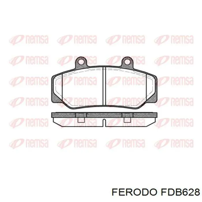 FDB628 Ferodo колодки тормозные передние дисковые