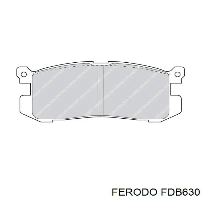 Задние тормозные колодки FDB630 Ferodo