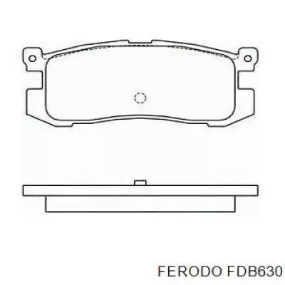 FDB630 Ferodo Колодки тормозные дисковые комплект