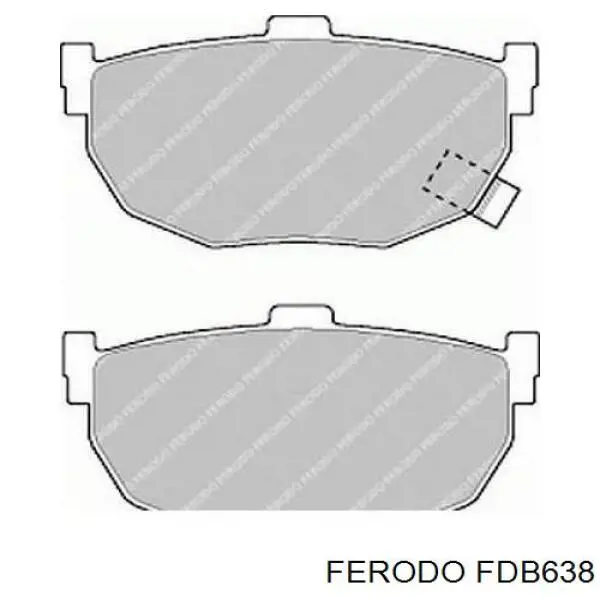Колодки дисковые  Ferodo FDB638 цена, от 13.92 USD