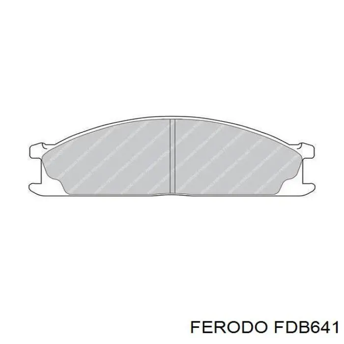  FDB641 Ferodo колодки тормозные передние дисковые