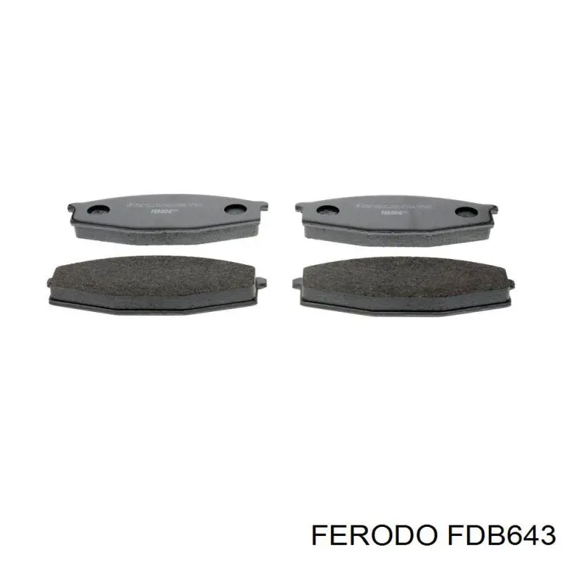 Pastillas de freno delanteras FDB643 Ferodo