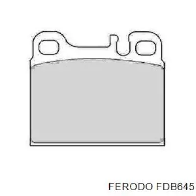 fdb645 Ferodo колодки тормозные задние дисковые