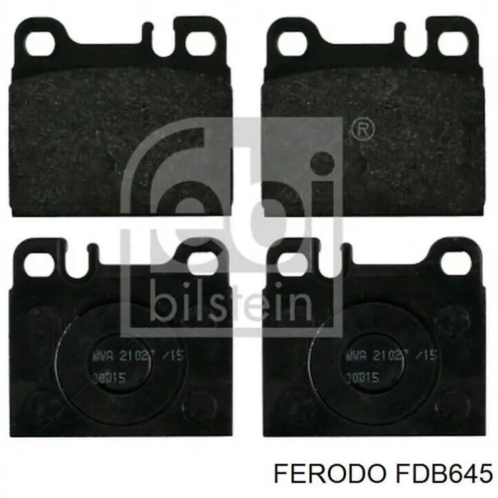 Задние тормозные колодки FDB645 Ferodo
