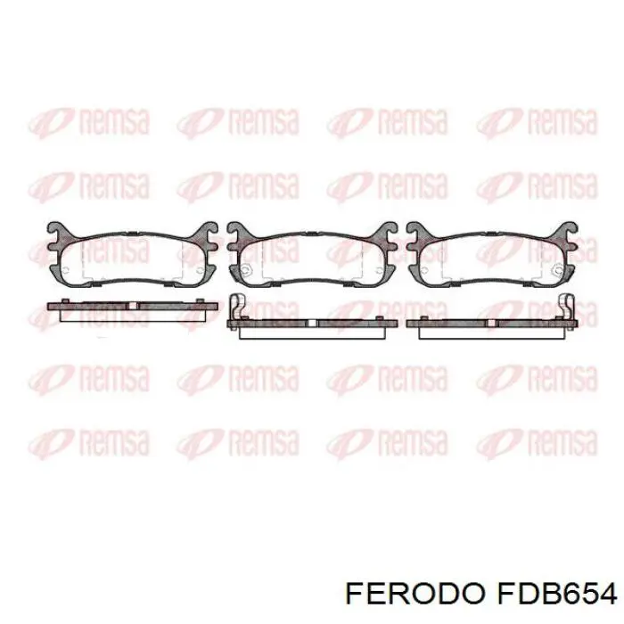 Задние дисковые колодки Ferodo FDB654