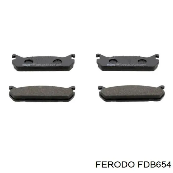 FDB654 Ferodo задние тормозные колодки