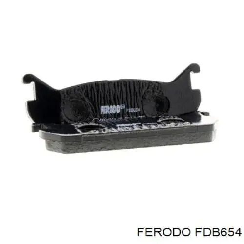 FDB654 Ferodo Колодки тормозные дисковые комплект