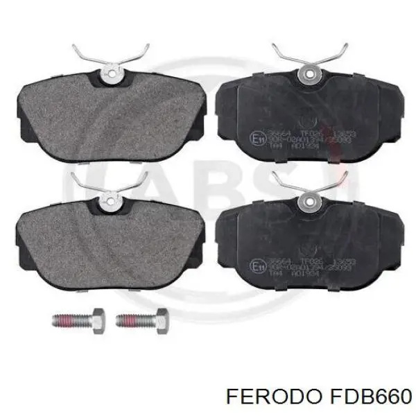 Купить FDB660 Ferodo Колодки тормозные