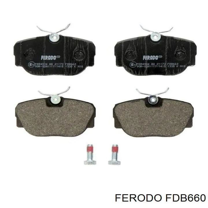 FDB660 Ferodo колодки тормозные передние дисковые