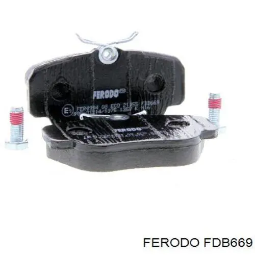 FDB669 Ferodo колодки тормозные передние дисковые