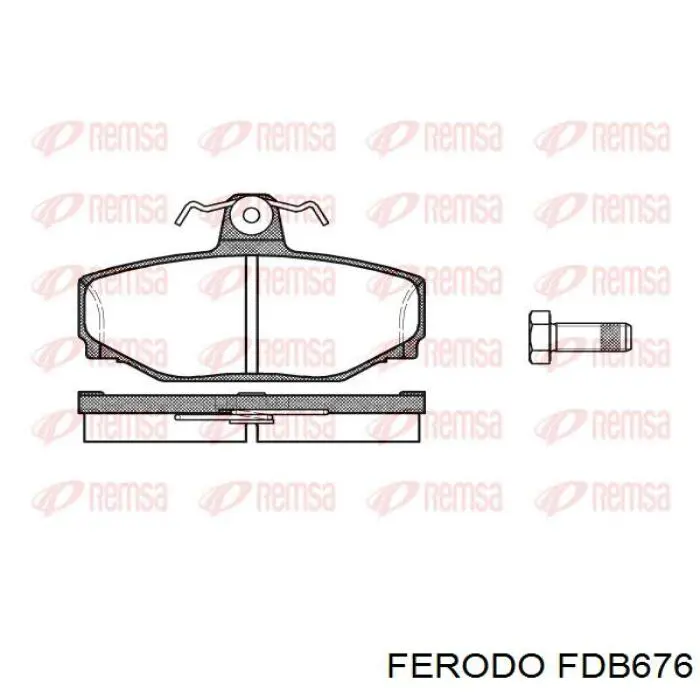 Колодки дисковые  Ferodo FDB676 цена, от 21.27 USD