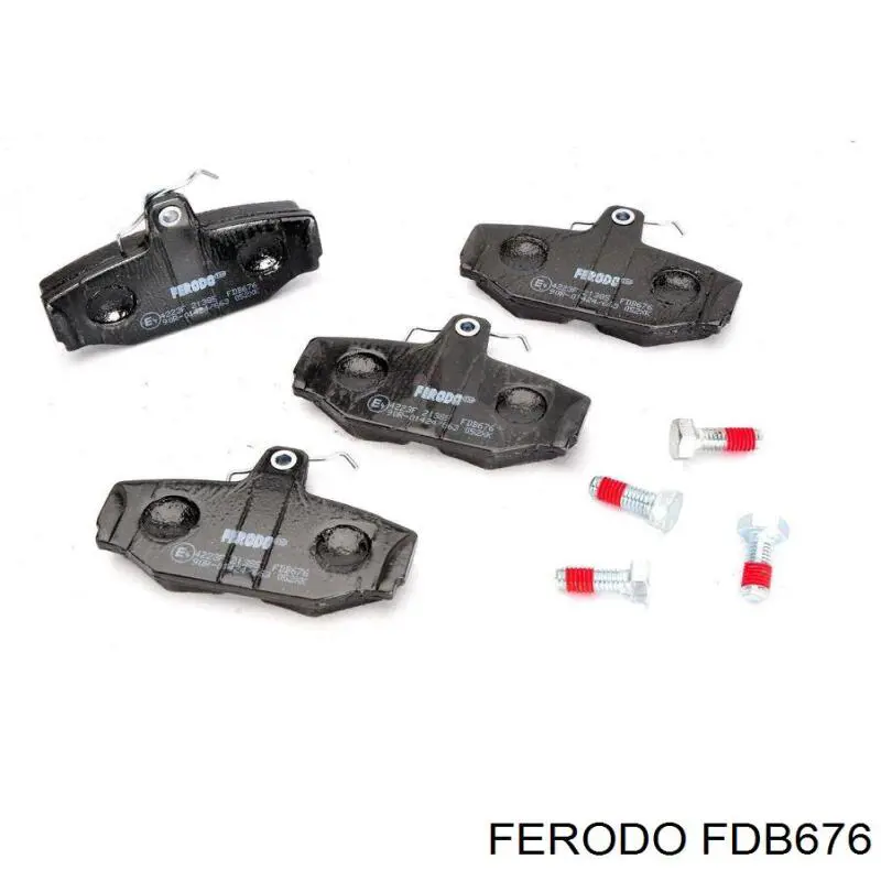 FDB676 Ferodo колодки тормозные задние дисковые