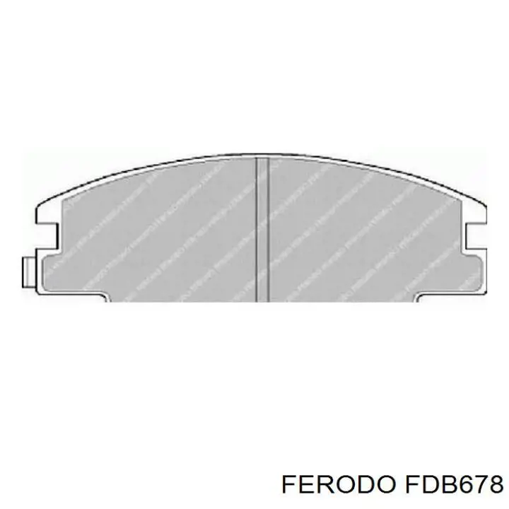 Pastillas de freno delanteras FDB678 Ferodo