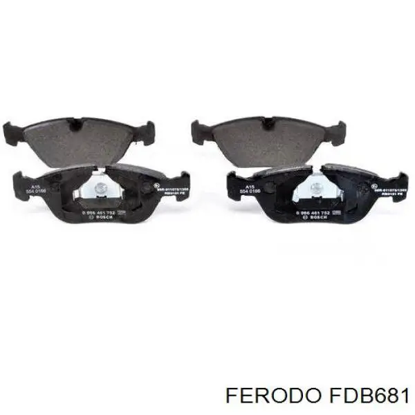 Передние тормозные колодки FDB681 Ferodo