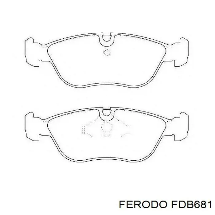 Колодки Ferodo FDB681 цена, от 25.37 USD