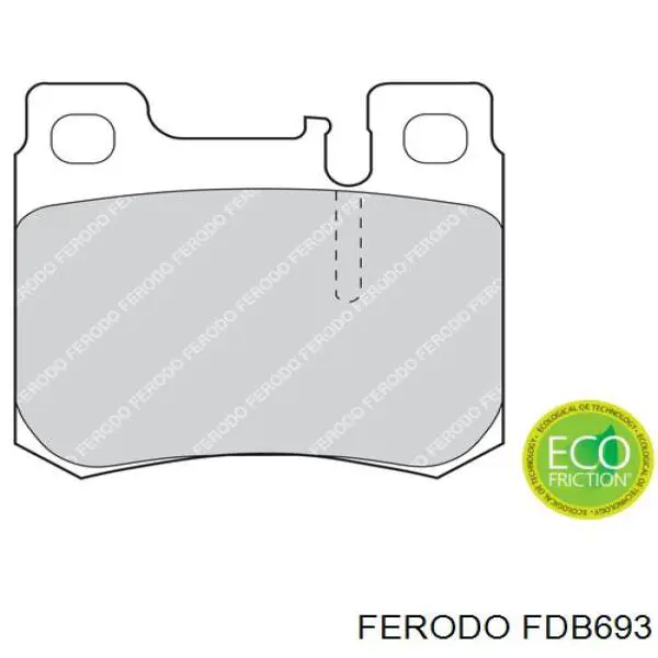FDB693 Ferodo колодки тормозные задние дисковые
