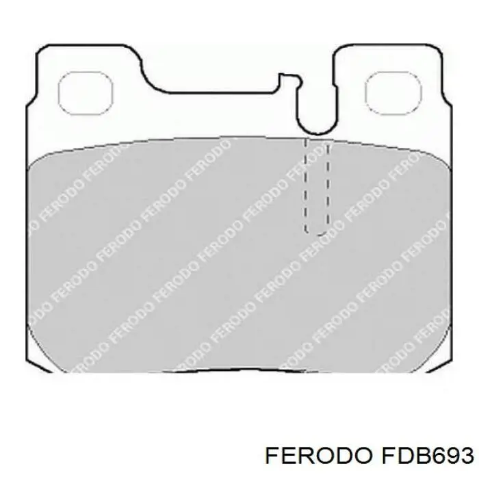 Колодки дисковые  Ferodo FDB693 цена, от 16.15 USD