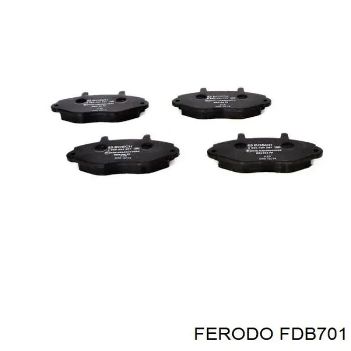 FDB701 Ferodo колодки тормозные передние дисковые