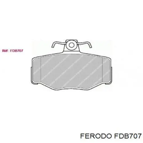 Задние тормозные колодки FDB707 Ferodo