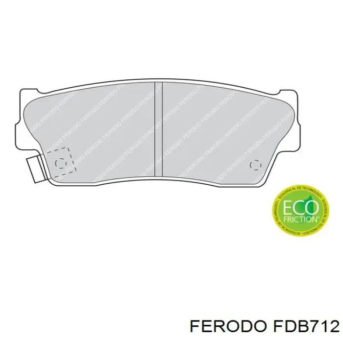 Колодки Ferodo FDB712 цена, от 21.26 USD