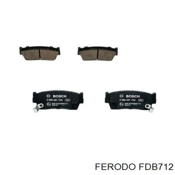 Передние тормозные колодки FDB712 Ferodo