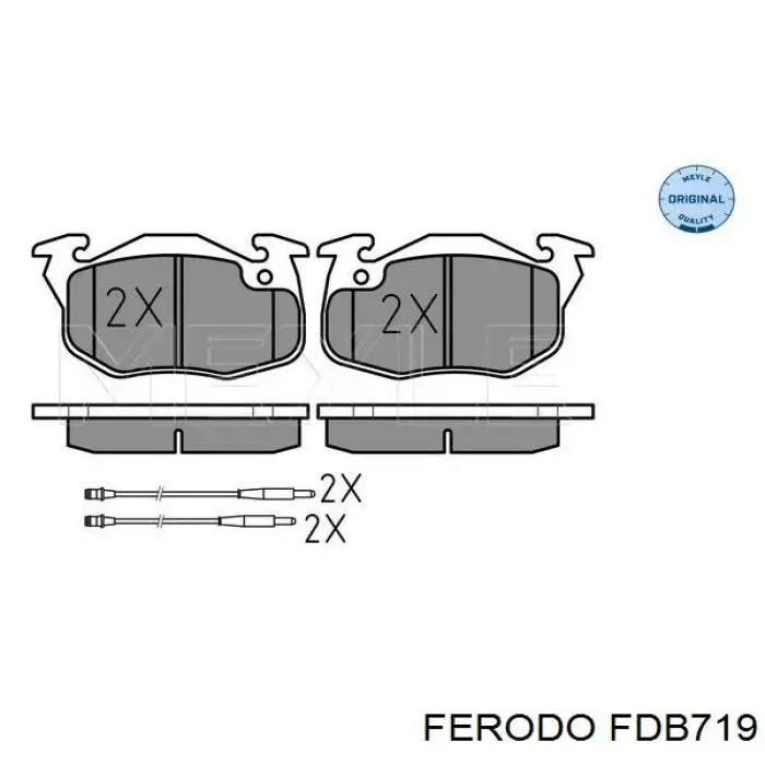 Колодки Ferodo FDB719 цена, от 19.31 USD