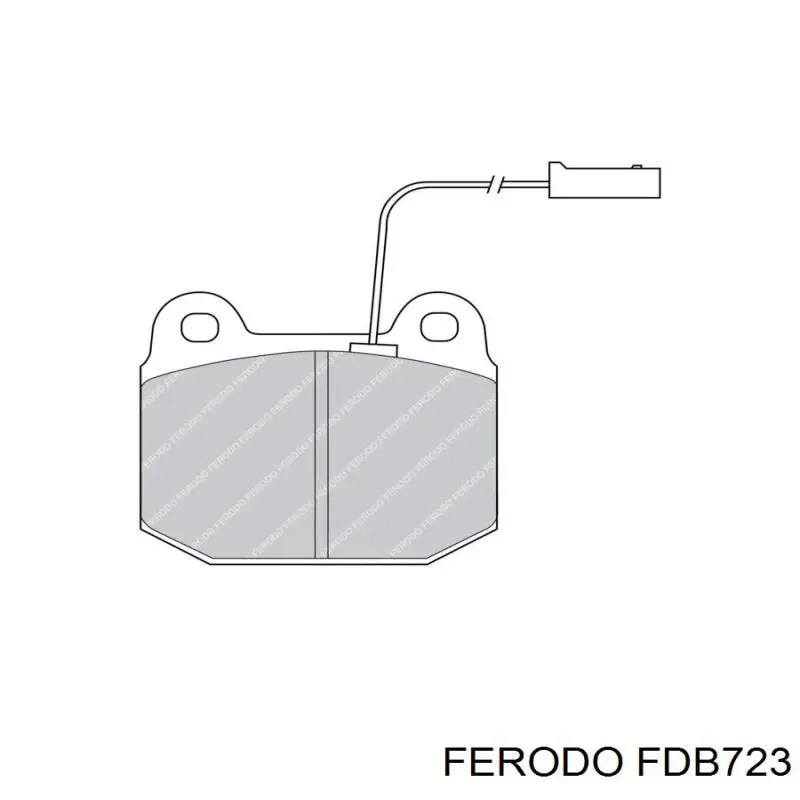 FDB723 Ferodo колодки тормозные передние дисковые