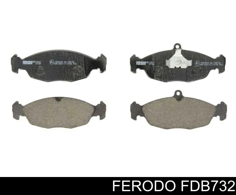 FDB732 Ferodo колодки тормозные передние дисковые
