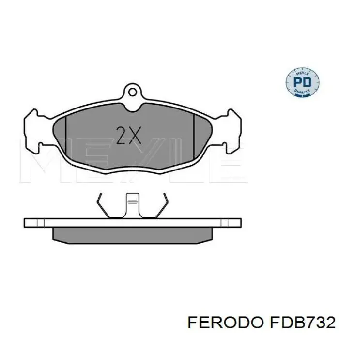 Колодки Ferodo FDB732 цена, от 14.42 USD