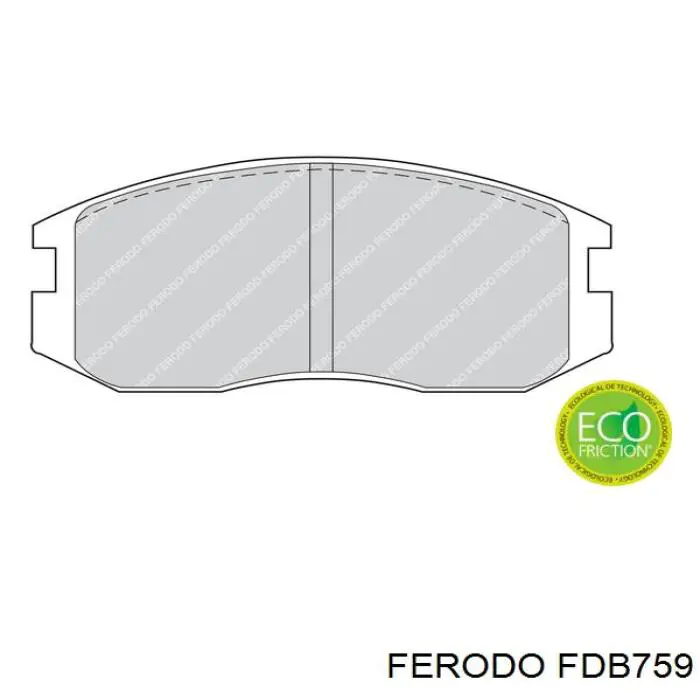 FDB759 Ferodo колодки тормозные передние дисковые