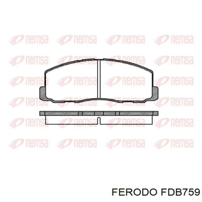 Колодки Ferodo FDB759 цена, от 16.82 USD