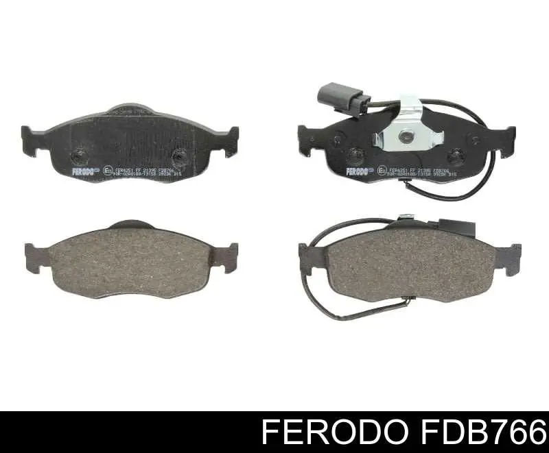 FDB766 Ferodo колодки тормозные передние дисковые
