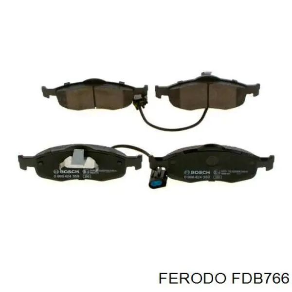 Передние тормозные колодки FDB766 Ferodo