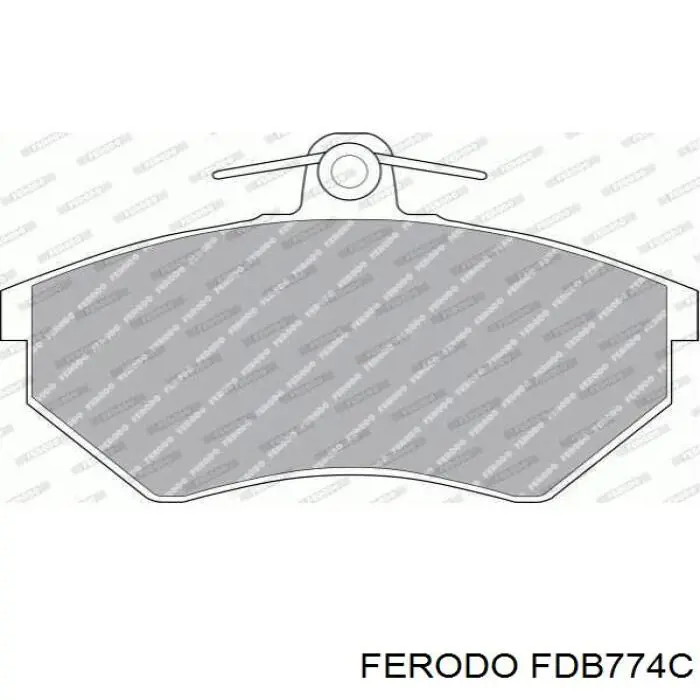 FDB774C Ferodo колодки тормозные передние дисковые