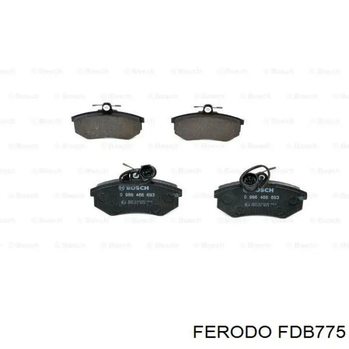 Передние тормозные колодки FDB775 Ferodo