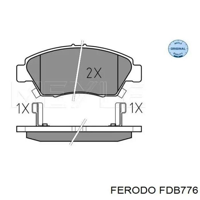 Колодки Ferodo FDB776 цена, от 28.15 USD