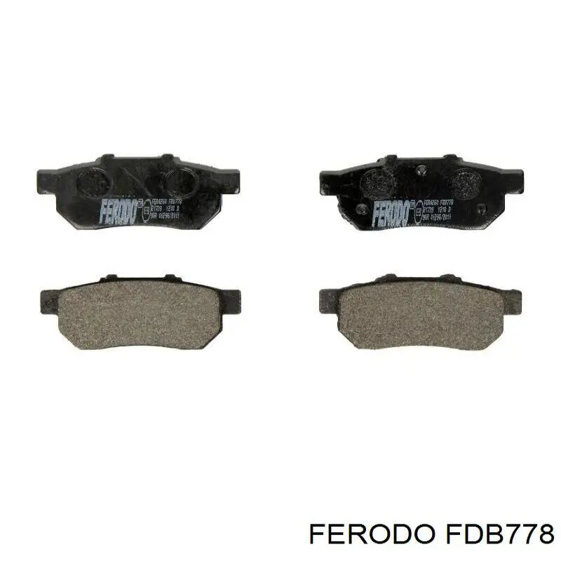 FDB778 Ferodo Колодки тормозные дисковые комплект
