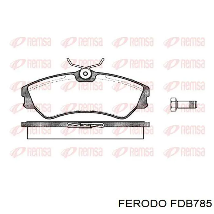 Купить FDB785 Ferodo Колодки тормозные