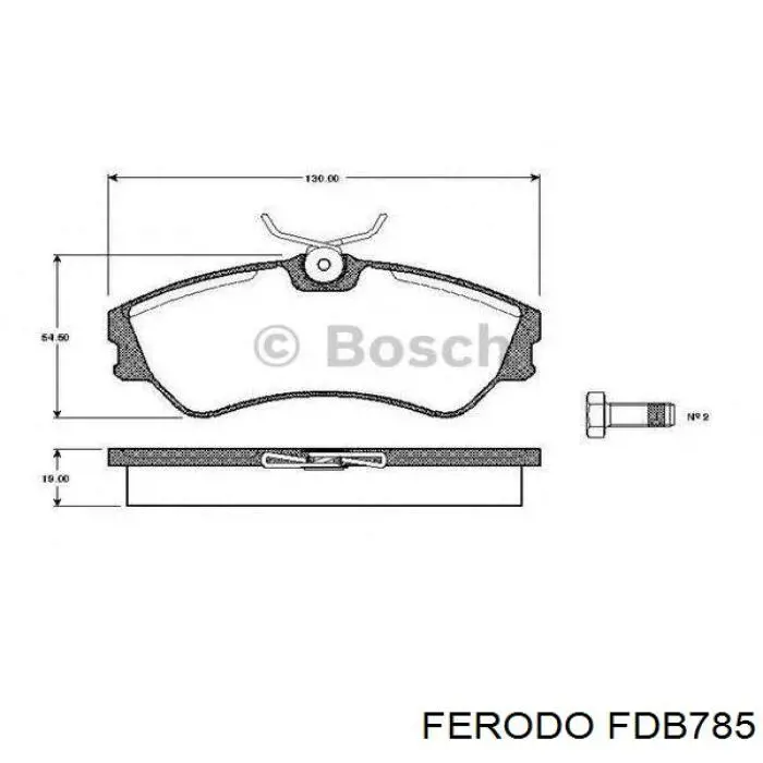 FDB785 Ferodo Колодки передние