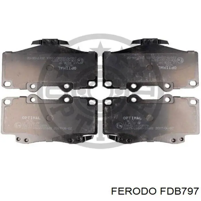 Колодки Ferodo FDB797 цена, от 25.34 USD