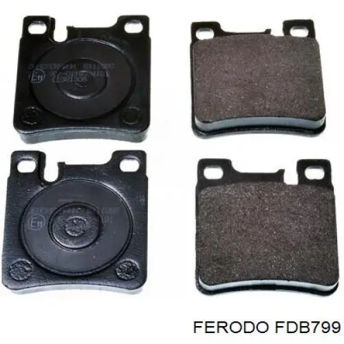 Купить FDB799 Ferodo Колодки тормозные задние, дисковые