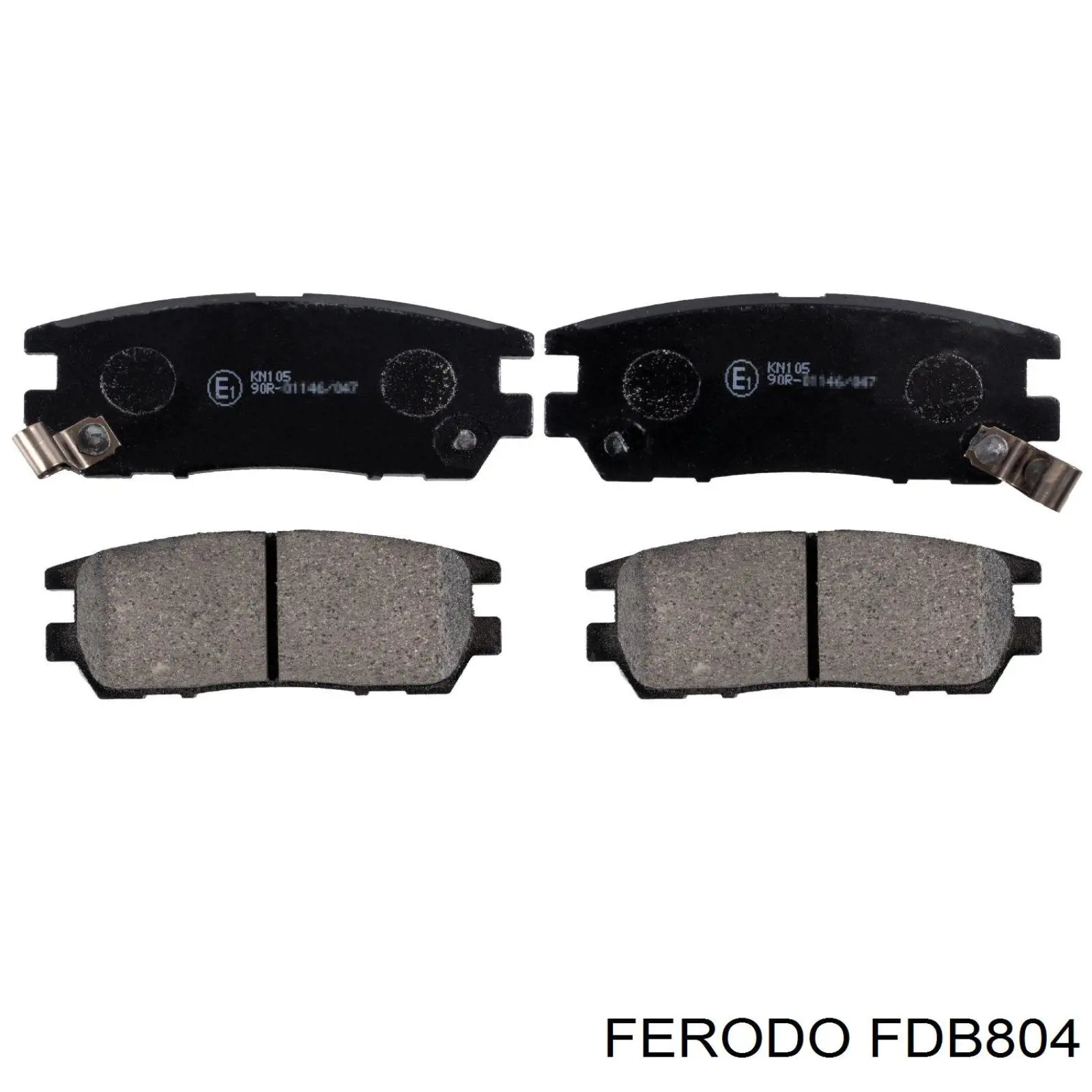 FDB804 Ferodo колодки тормозные задние дисковые